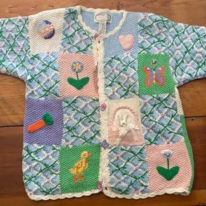 Circa 1995 eagles eye Easter sweater!! So fun!!